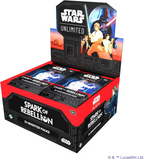 Star Wars Unlimited Tcg Spark Of Rebellion Booster Display, Set Of 24 Booster Packs, Trading Card Game For Kids and Adults For Ages 12+ For 2+ Players With 20 Min Playtime SWH0102en