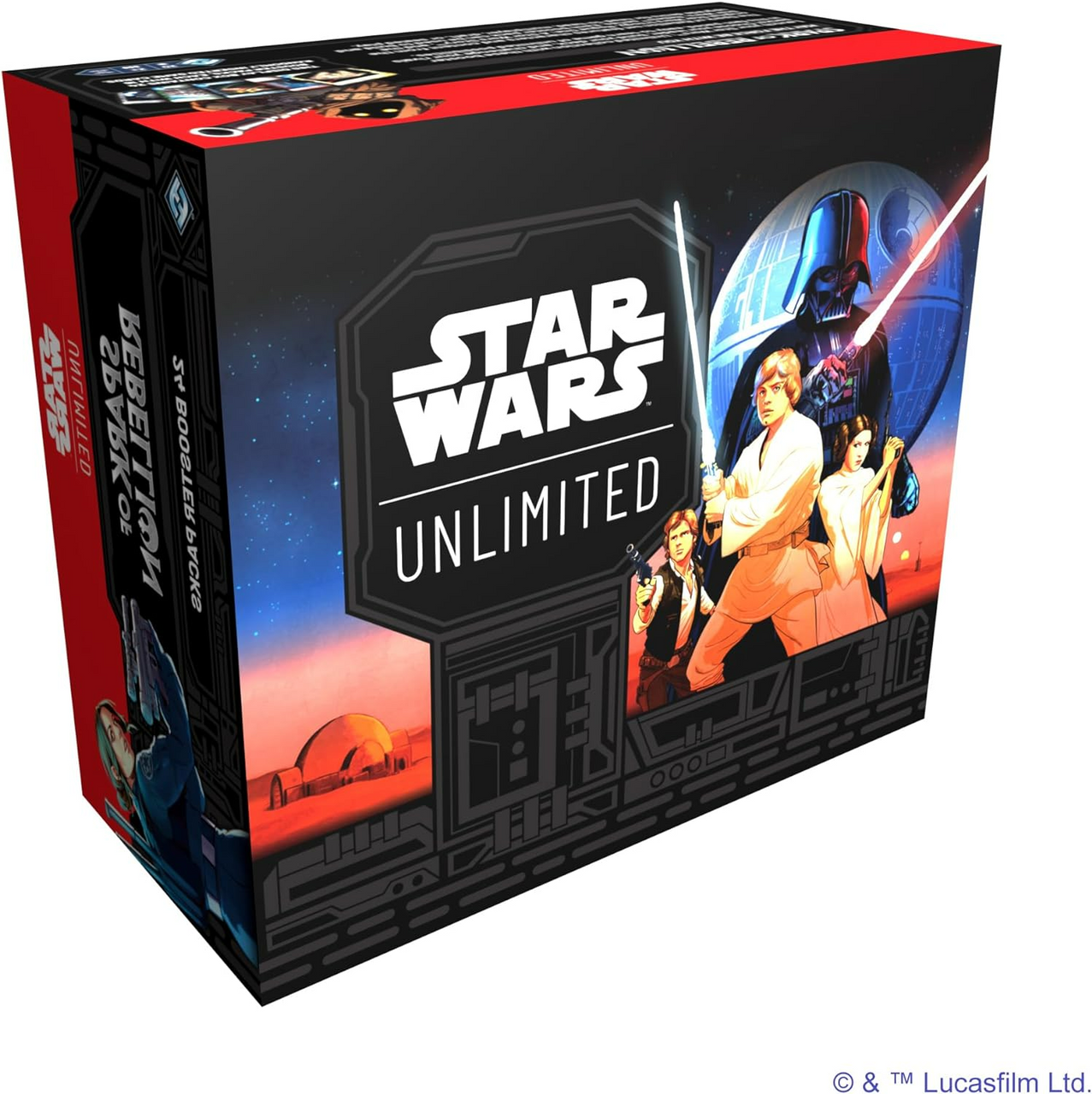 Star Wars Unlimited Tcg Spark Of Rebellion Booster Display, Set Of 24 Booster Packs, Trading Card Game For Kids and Adults For Ages 12+ For 2+ Players With 20 Min Playtime SWH0102en