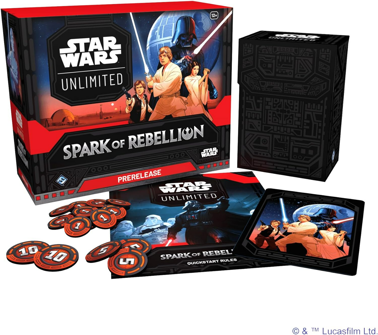 Star Wars Unlimited Tcg Spark Of Rebellion Prerelease Box Launch Your Galactic Journey, Includes 6 Booster Packs For Ages 12+ And 2+ Players With 20 Minute Playtime SWH0104en