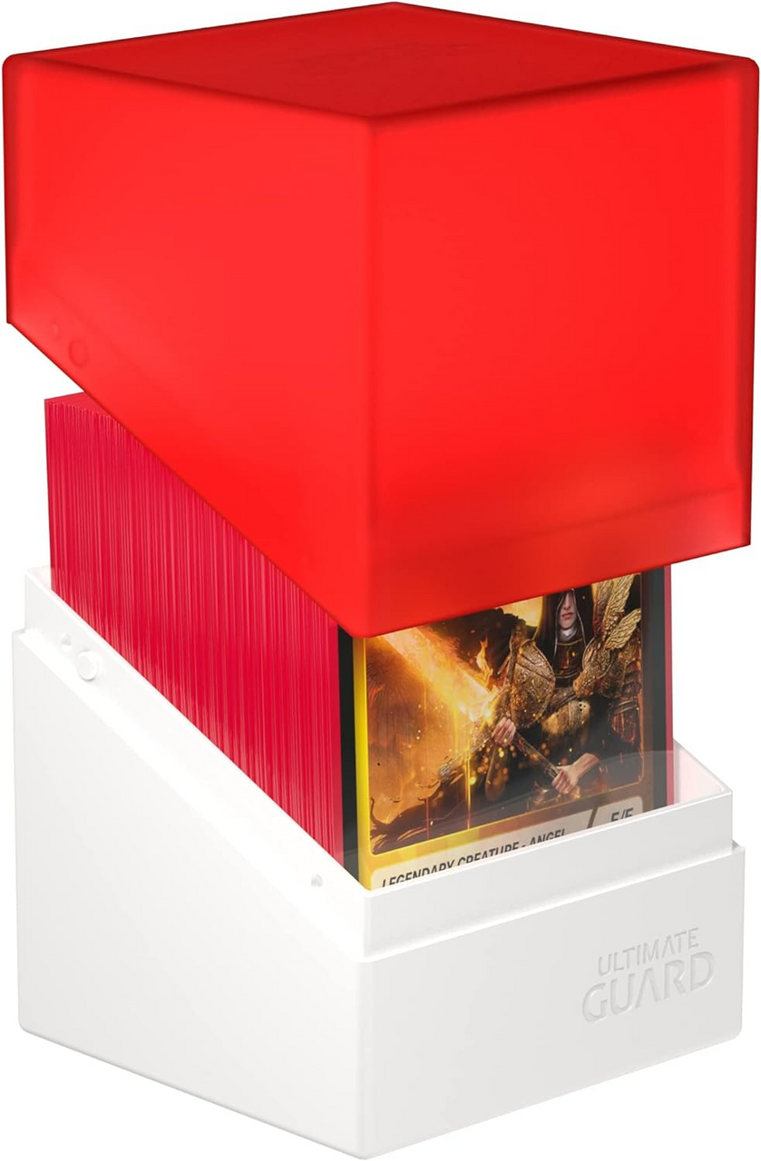 Ultimate Guard Deck Case Boulder Synergy Red White 100Ct UGD011333