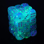 Chessex 27966 Dice Sky with Silver 12 mm CHX27966