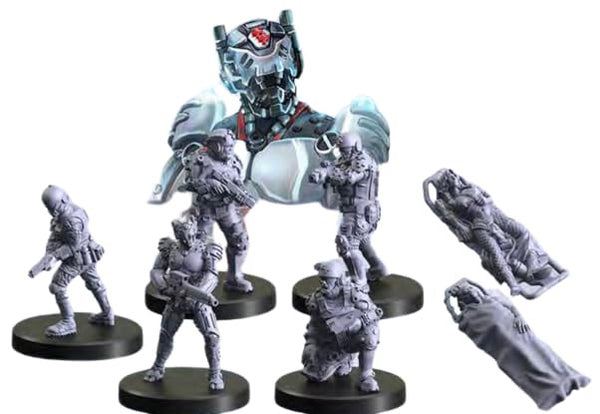 Monster Fight Club Cyberpunk Red Combat Zone Miniatures Trauma Team Starter Gang MFC-45010