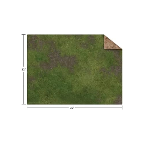Monster Fight Club 22x30 Inches Broken Grassland Desert Scrubland Neoprene Game Mat MFC-20102