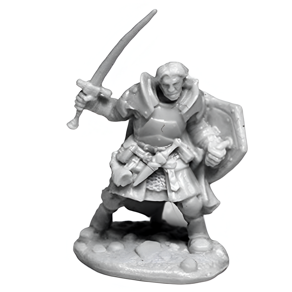 Reaper Dungeons And Dragons Miniatures Rheagar Male Fighter Miniature 25mm Heroic Scale Dark Heaven Legends D&D 77467