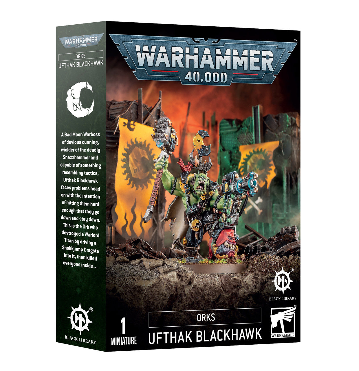 Games Workshop Warhammer 40K Orks Ufthak Blackhawk Plastic Box 50-65