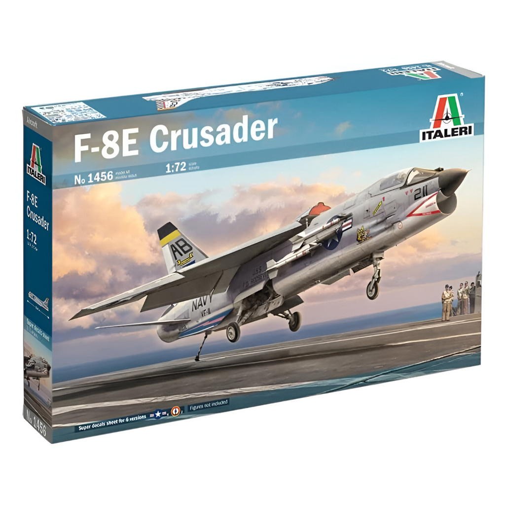 Italeri 1456 Vought F-8E Crusader 1/72 Scale Plastic Model Kit