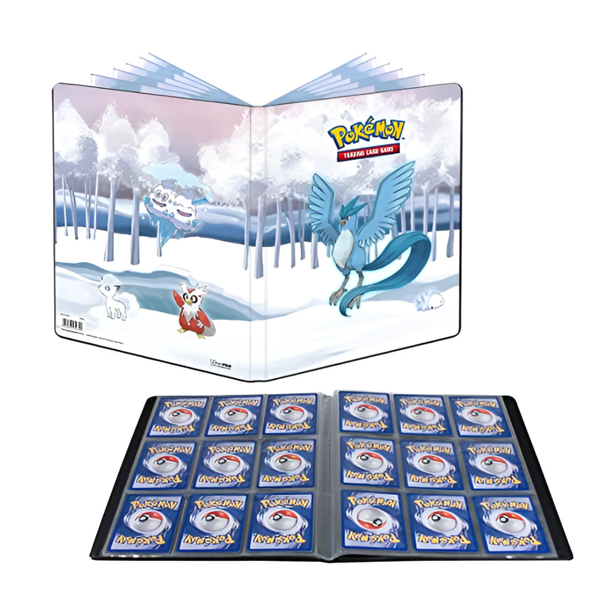 Ultra Pro Pokemon Gallery Series Frosted Forest 9 Pocket Portfolio Secures and Protects Up To 90 Standard Size Cards ULP15984