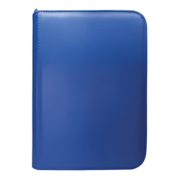Ultra PRO Zippered PRO Binder 4 Pocket Vivid Blue Stores up to 160 cards in Deck Protector sleeves in side-loading pockets ULP4P15892