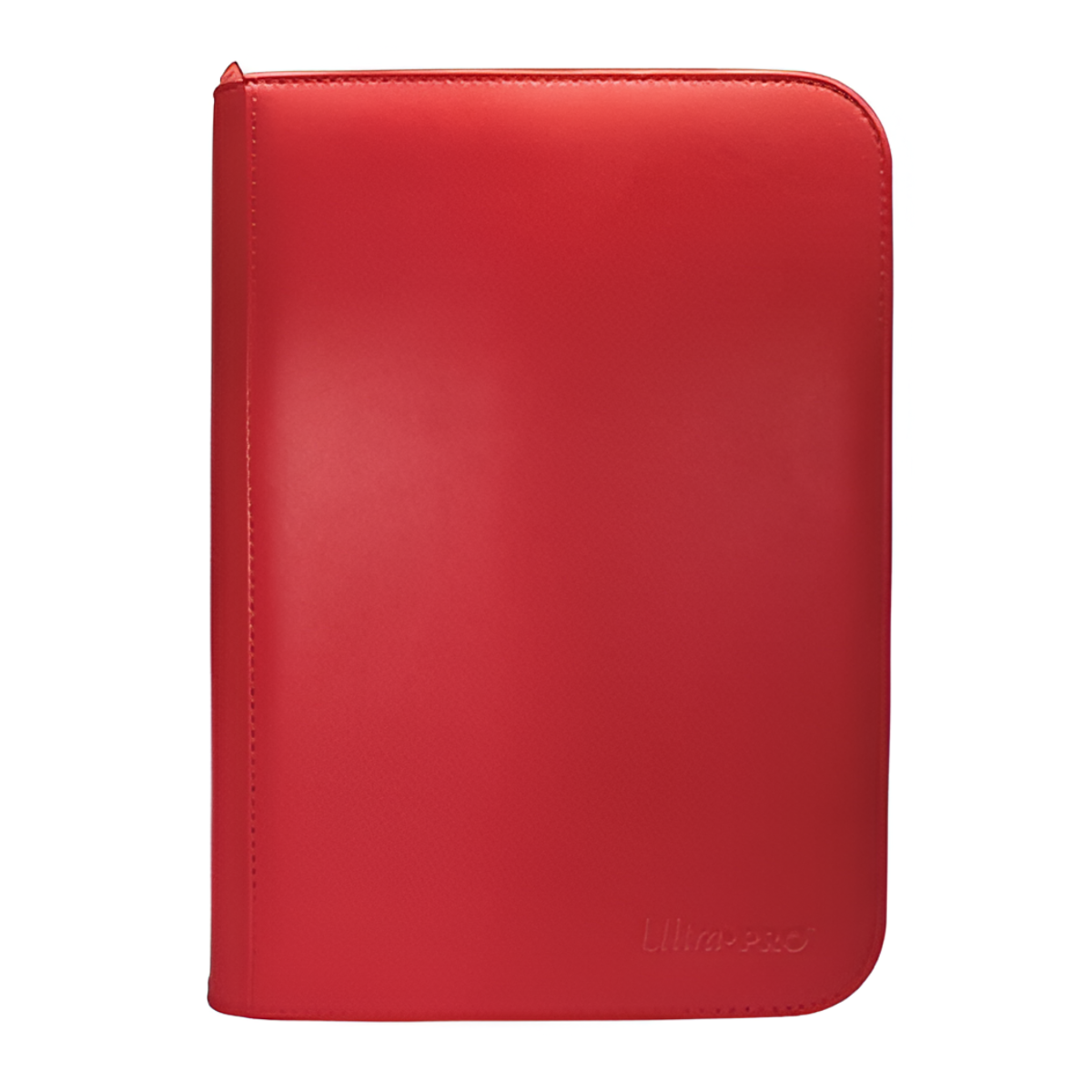 Ultra PRO Zippered PRO Binder 4 Pocket Vivid Red Stores up to 160 cards in Deck Protector sleeves in side-loading pockets ULP4P15895