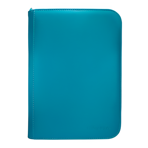 Ultra PRO Ultra Pro Zippered PRO Binder 4 Pocket Vivid Teal Stores up to 160 cards in Deck Protector sleeves in side-loading pockets ULP4P15898