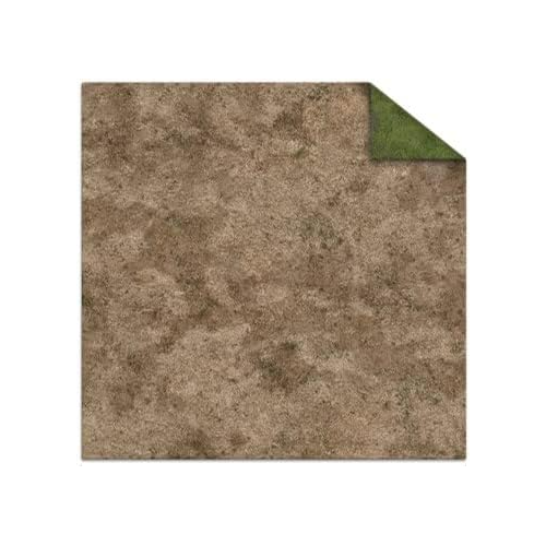 Monster Fight Club Scenery Neoprene Game Mat 44x30 Inches Broken Grassland Desert Scrubland MFC-20104