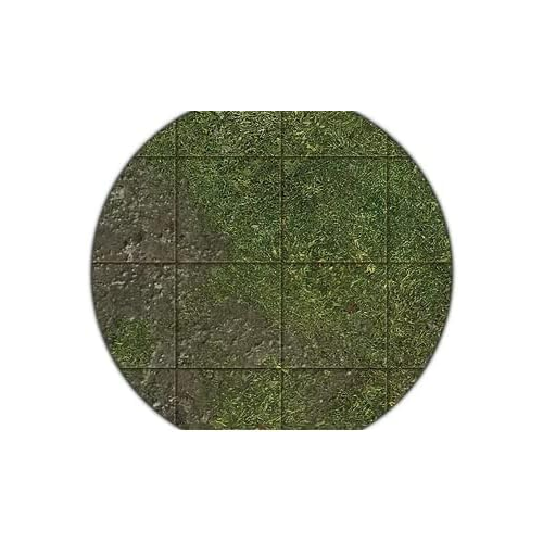 Monster Fight Club Broken Grassland Desert Scrubland 22''x30'' Neoprene Game Mat with Adventure Grid MFC-20202
