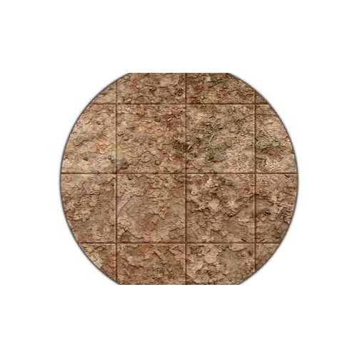 Monster Fight Club Broken Grassland Desert Scrubland 22''x30'' Neoprene Game Mat with Adventure Grid MFC-20202