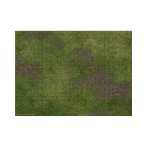 Monster Fight Club Broken Grassland Desert Scrubland 22''x30'' Neoprene Game Mat with Adventure Grid MFC-20202
