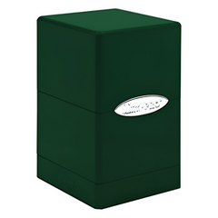 Ultra Pro Satin Tower hi Gloss Emerald Green Stores upto 100+ standard size cards ULPDB15846