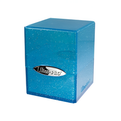 Ultra Pro Satin Cube Glitter Blue Stores 100+ standard size cards ULPDB15908