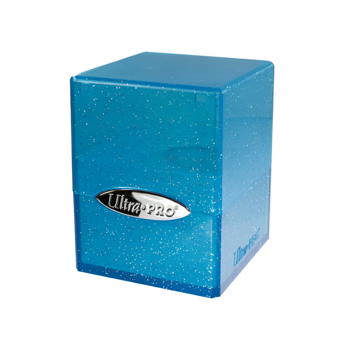 Ultra Pro Satin Cube Glitter Blue Stores 100+ standard size cards ULPDB15908