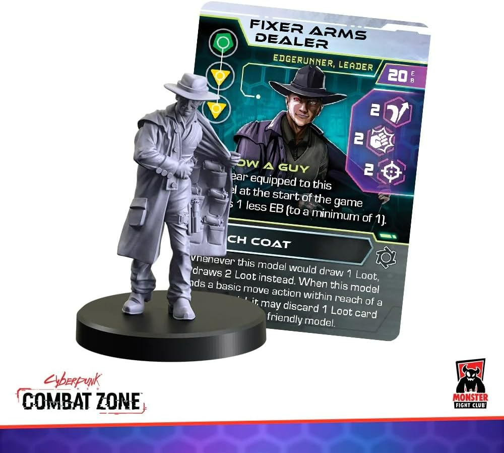 Monster Fight Club Cyberpunk Red Combat Zone Miniatures Edgerunners 2 Starter Gang MFC-45008
