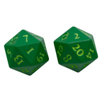 Ultra PRO Dungeons & Dragons Vivid Heavy Metal D20 Dice Set Green 2 ct UP Your Gaming With High Quality 20 Sided Dice UPI-15937