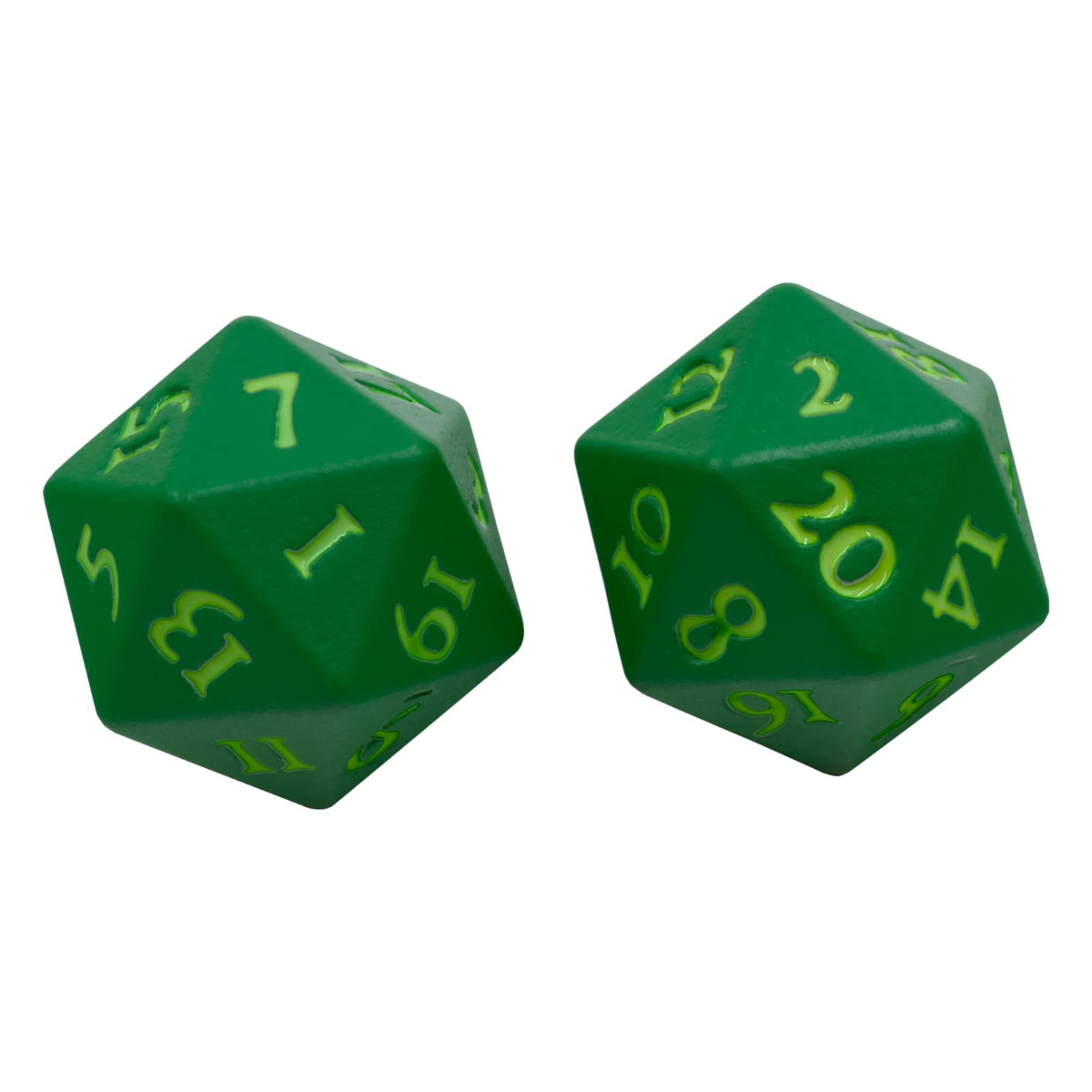 Ultra PRO Dungeons & Dragons Vivid Heavy Metal D20 Dice Set Green 2 ct UP Your Gaming With High Quality 20 Sided Dice UPI-15937