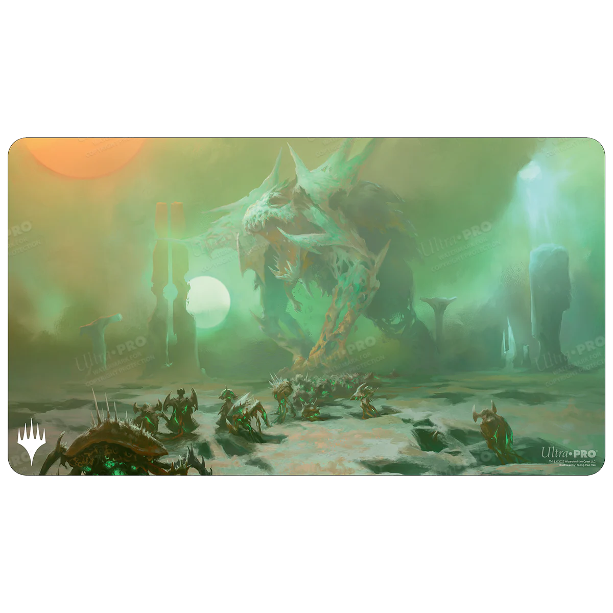 Ultra PRO - Magic The Gathering Phyrexia All Will Be One - Collectible Card Playmat Green SunÂ’s Twilight UPI-19663