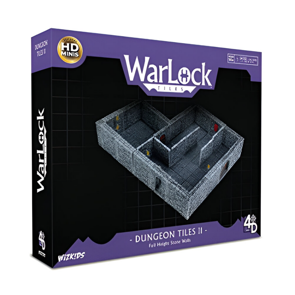 Dungeons & Dragons Wizkids WarLock Tiles Dungeon Tiles II - Full Height Stone Walls WZK16510