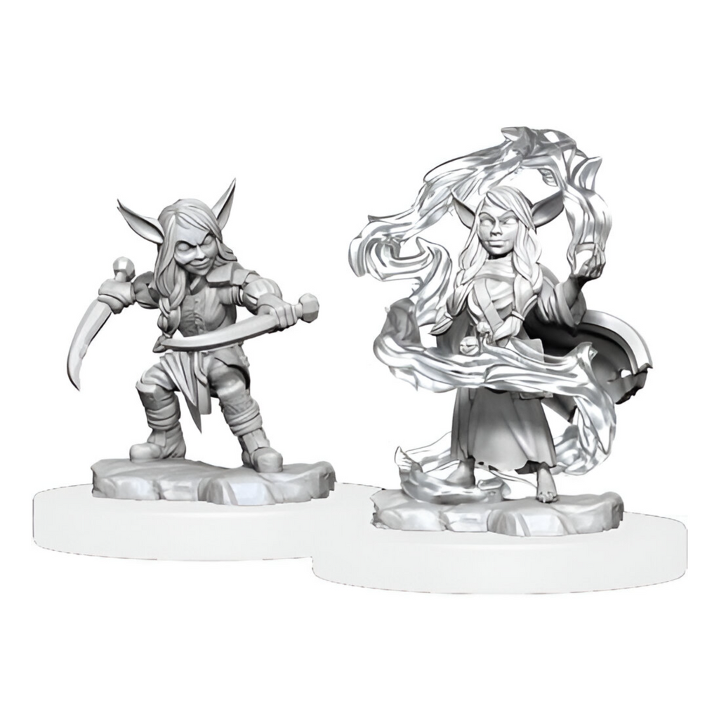 Wizkids Dungeons And Dragons Goblin Rogue & Sorcerer Critical Role Unpainted s W1 Miniature D&D WZK90388