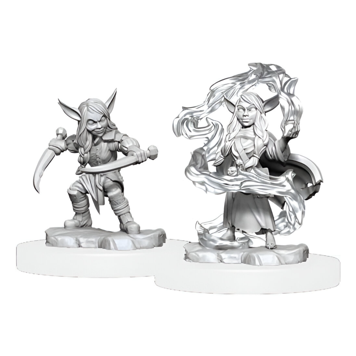 Wizkids Dungeons And Dragons Goblin Rogue & Sorcerer Critical Role Unpainted s W1 Miniature D&D WZK90388