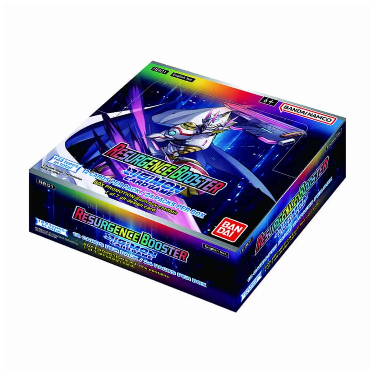 Bandai Digimon Card Game Resurgence Booster Display Trading Card Game for Ages 6+ with 2 Players and 20-30 Minutes Playtime - RB01