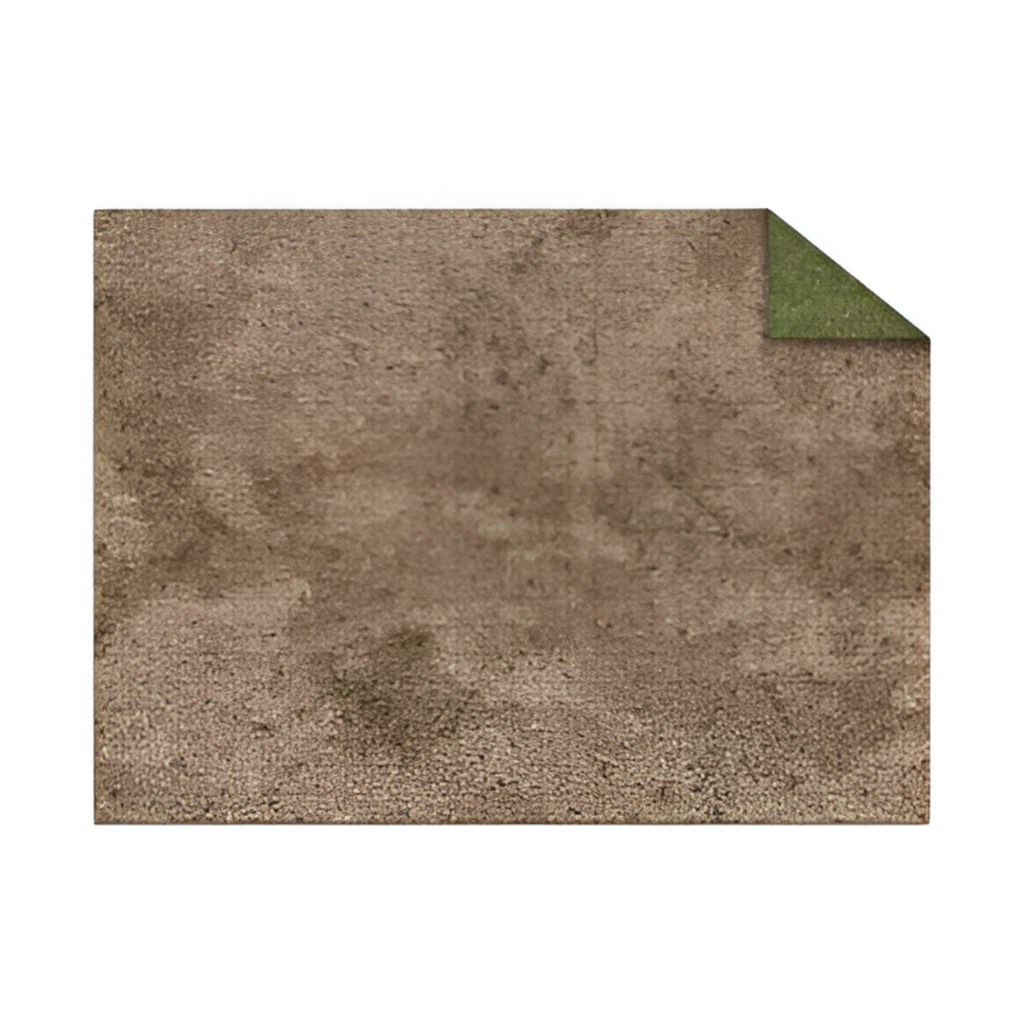 Monster Fight Club Broken Grassland Desert Scrubland 22''x30'' Neoprene Game Mat with Adventure Grid MFC-20202