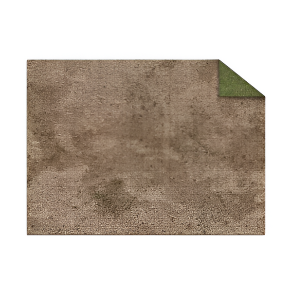 Monster Fight Club Broken Grassland Desert Scrubland 22''x30'' Neoprene Game Mat with Adventure Grid MFC-20202