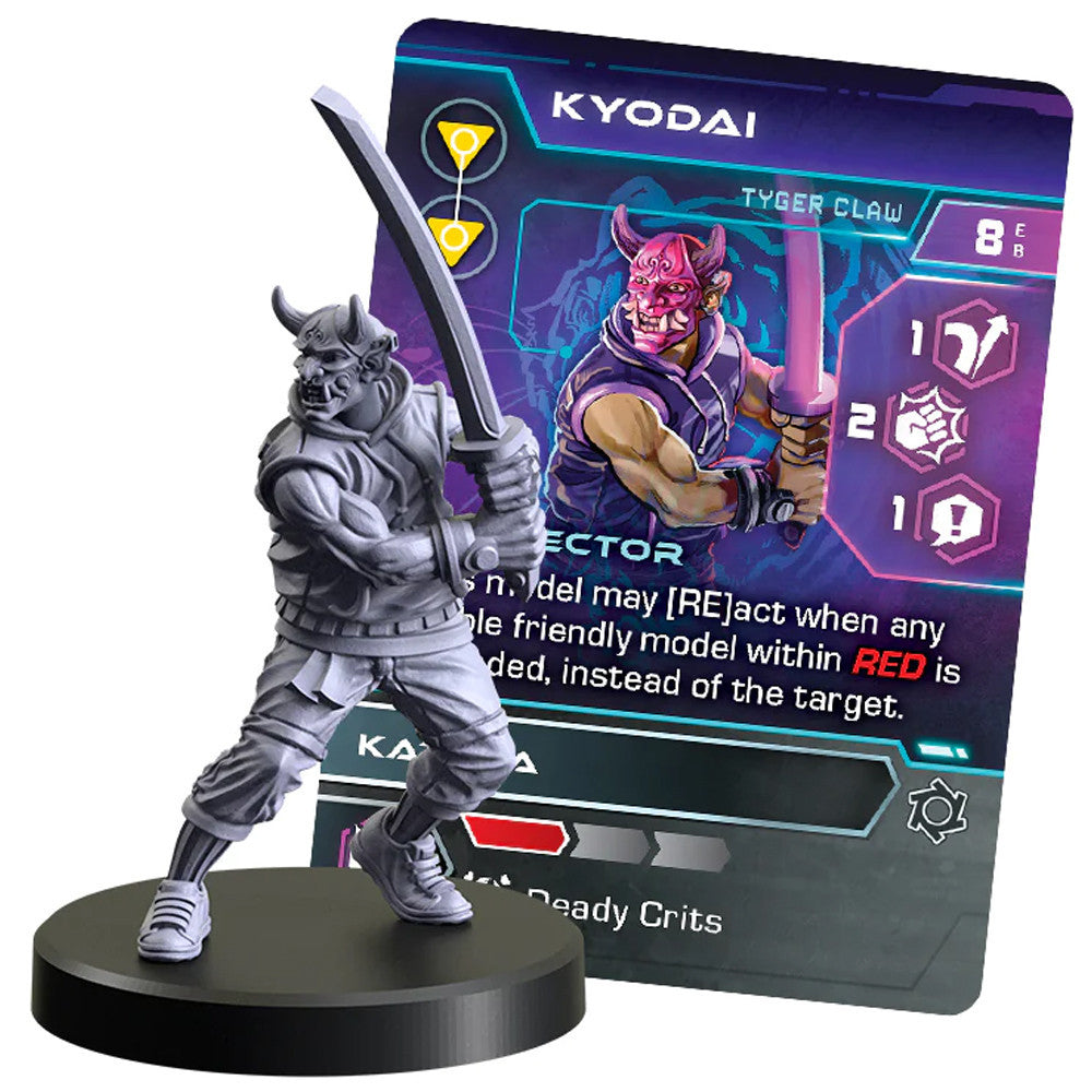 Monster Fight Club Cyberpunk Red Combat Zone Miniatures Tyger Claws Starter Gang MFC-45001