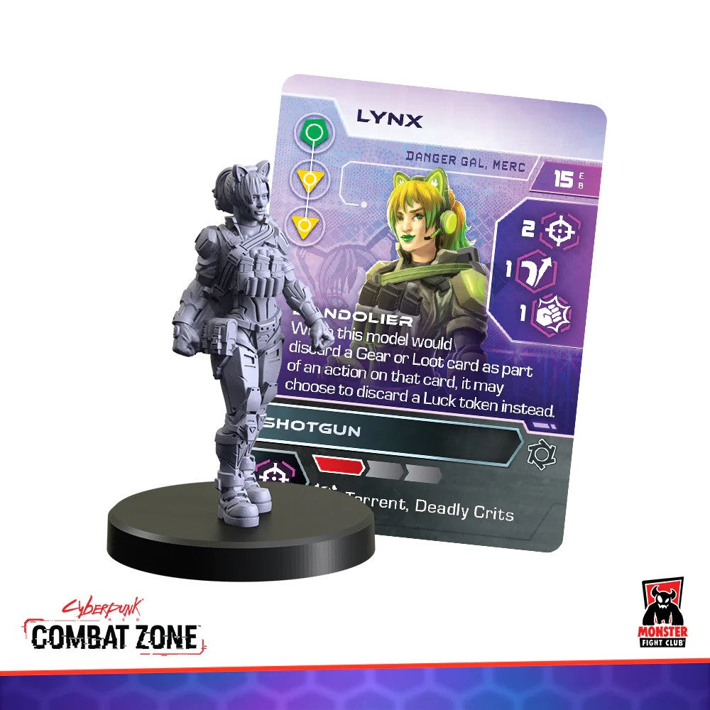 Monster Fight Club Cyberpunk Red Combat Zone Miniatures Danger Gals Starter Gang MFC-45015