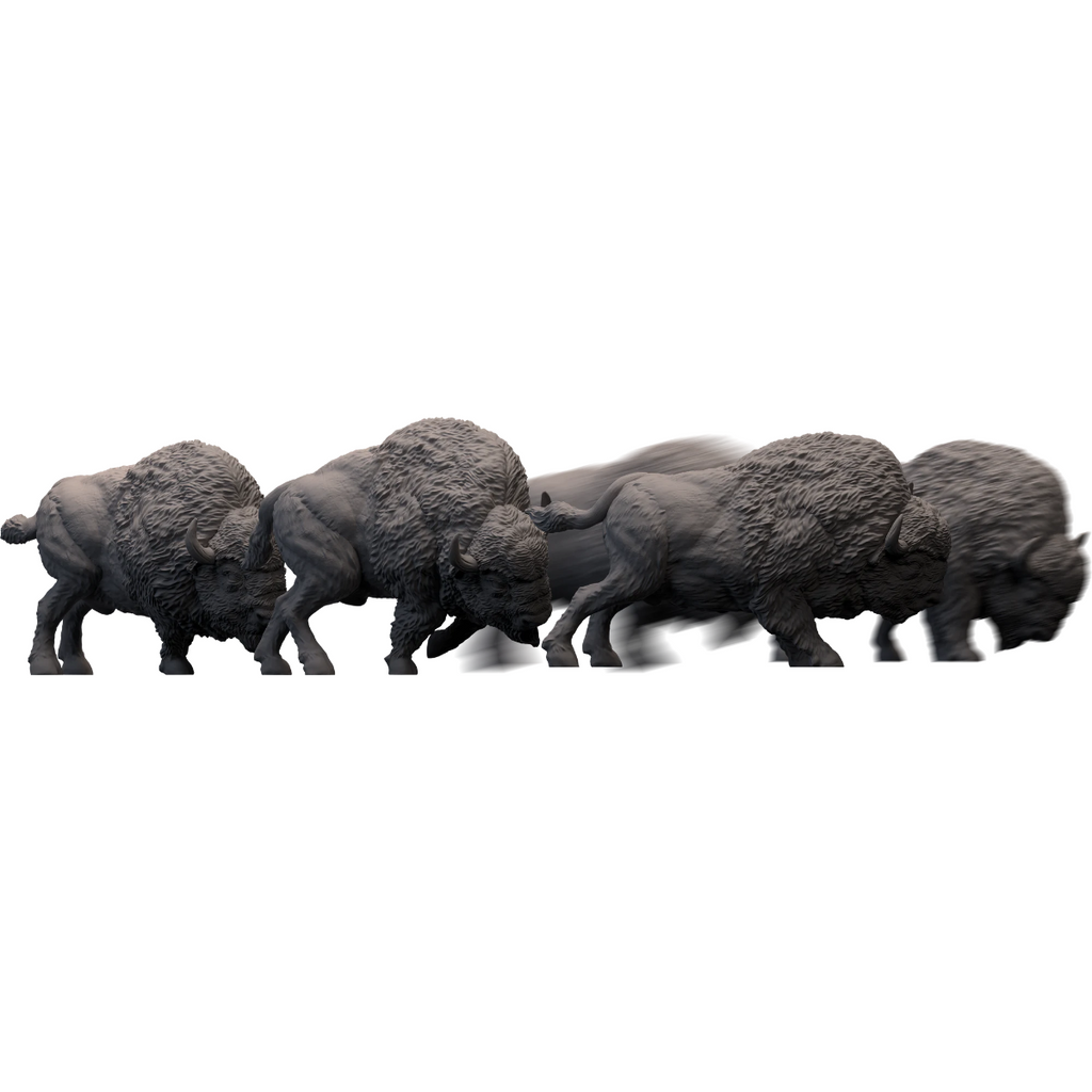 Mythic Earth Western Federation Tatanka Bison 5 Resin Miniature Figures Set MSMA89