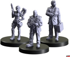 Monster Fight Club Cyberpunk Red Combat Zone Miniatures Bundle: The Message, Chopped for Time, False Flag Edgerunners Expansions (3 Items)