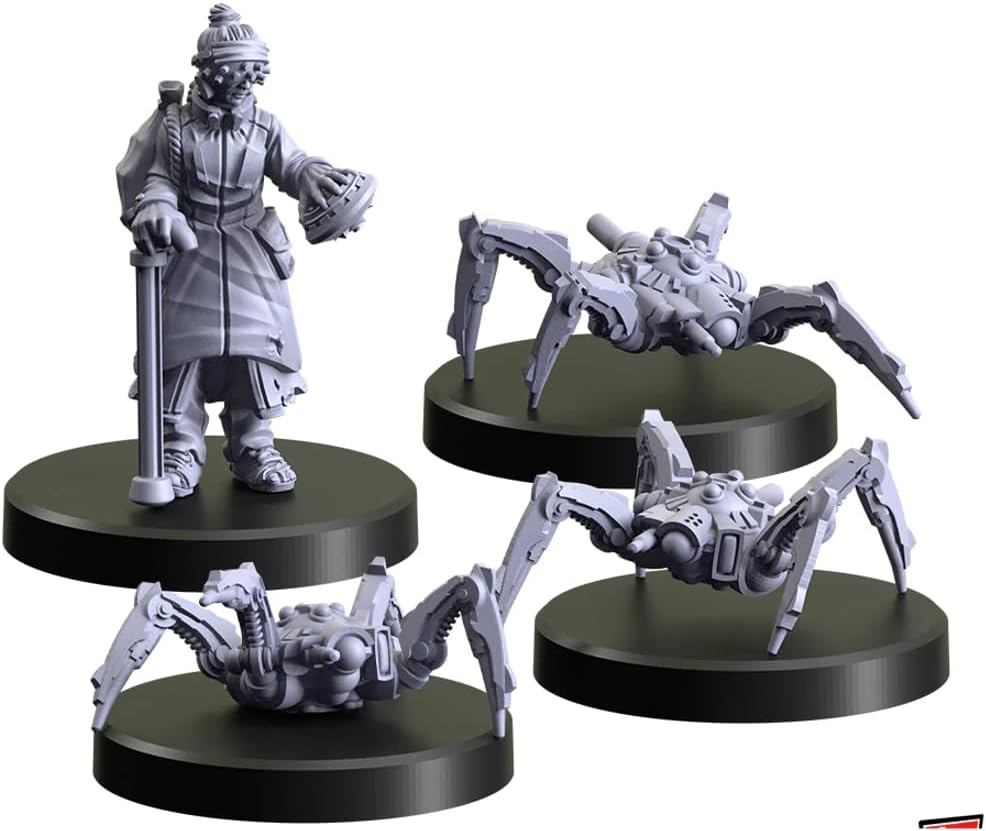 Monster Fight Club Cyberpunk Red Combat Zone Miniatures Bundle: Underfoot Urchins, Wall Crawlers, Take Up Irons (3 Items)