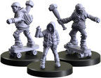 Monster Fight Club Cyberpunk Red Combat Zone Miniatures Bundle: Underfoot Urchins, Wall Crawlers, Take Up Irons (3 Items)