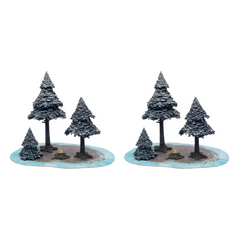Monster Scenery Ice Wilds Snow Pine Forest Pre Painted Tabletop Game Scenery Bundle Pack of 2