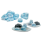 Monster Scenery Ice Wilds Snowy Ice Hills and Ice Fields Pre Painted Tabletop Game Scenery Bundlee Pack of 2 Items MFC-10302K1-FBA