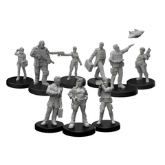 Monster Fight Club Cyberpunk Red Miniatures Bundle: EdgeRunners D, F and G (3 Items)