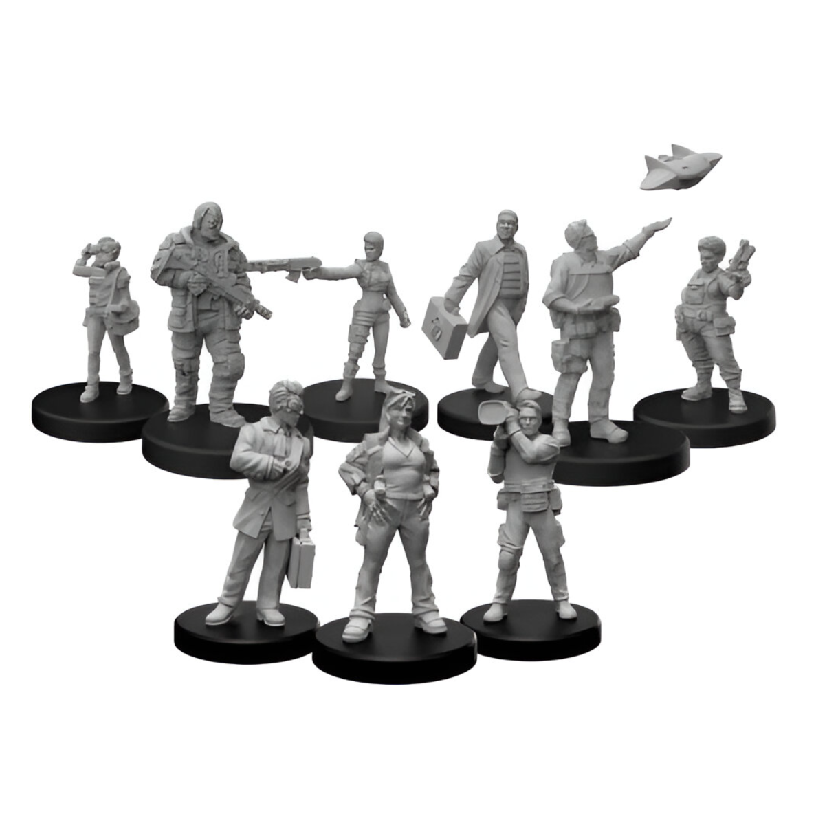 Monster Fight Club Cyberpunk Red Miniatures Bundle: EdgeRunners D, F and G (3 Items)