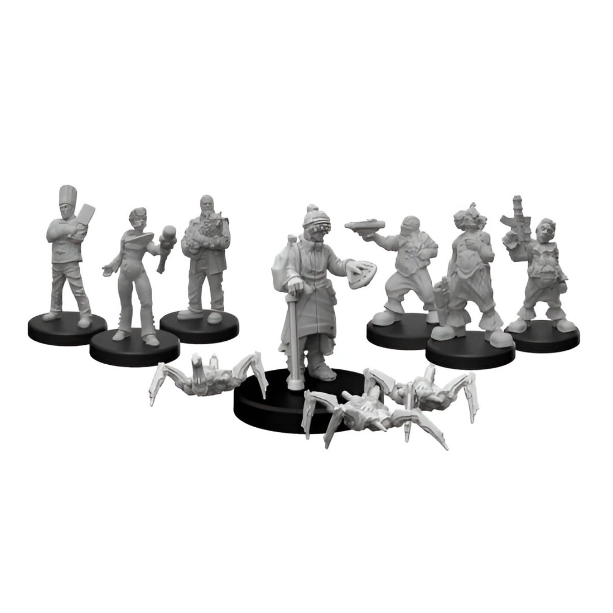 Monster Fight Club Cyberpunk Red Miniatures Bundle: Edgerunner H, Bozos A, and Wall Crawlers A (3 Items)