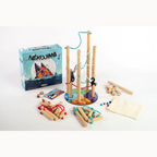 Unfriendly Games Nekojima Cooperative Solitaire Stacking Balancing Wooden Board Game Ages 7 Plus 1 to 5 Players Playtime 15 Minutes HBGUNF002NE