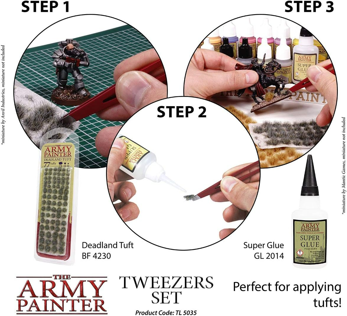 The Army Painter 2 Piece Precision Tweezers Set TL5035