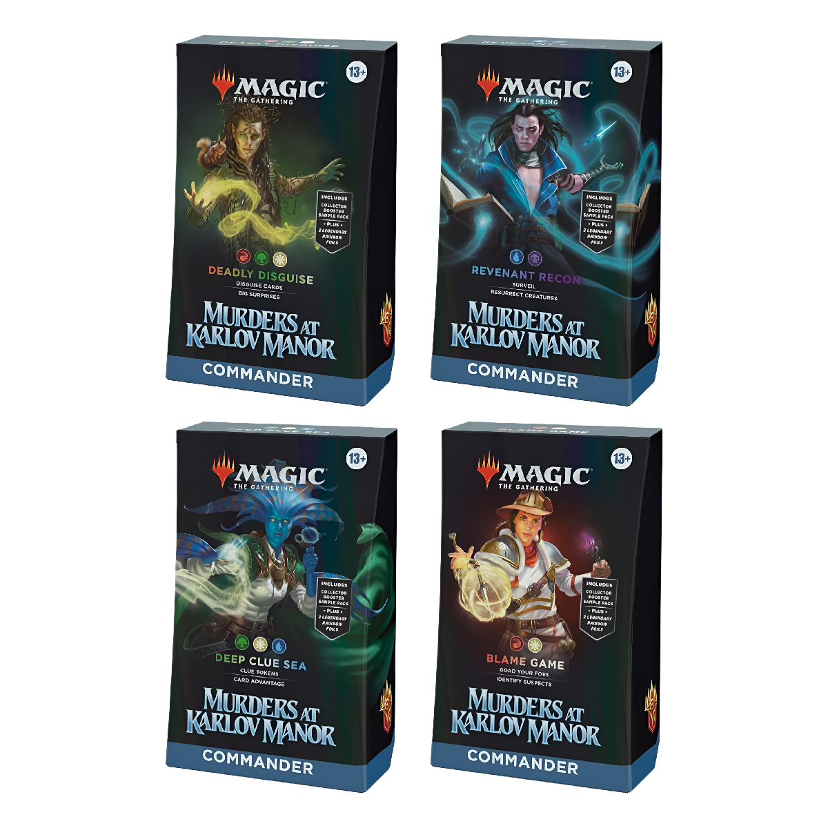Magic the Gathering CCG Murders at Karlov Manor Commander Deck Carton (4) MTG-MDKLM-CD