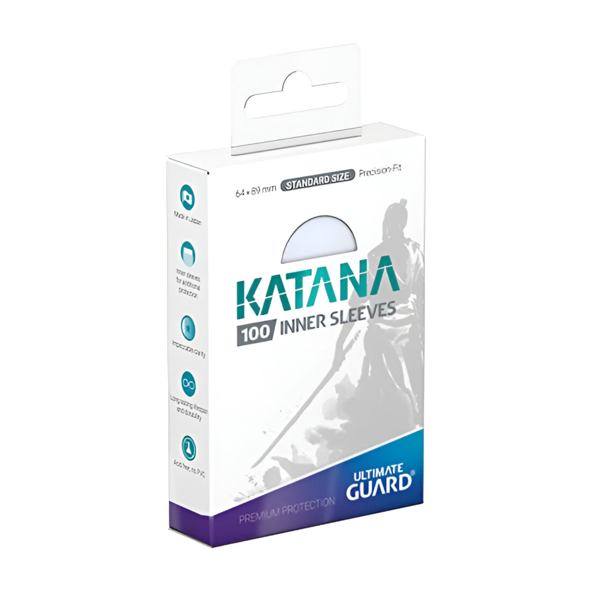 Ultimate Guard Katana Sleeves Transparent Inner Sleeves 100Ct UGD011337