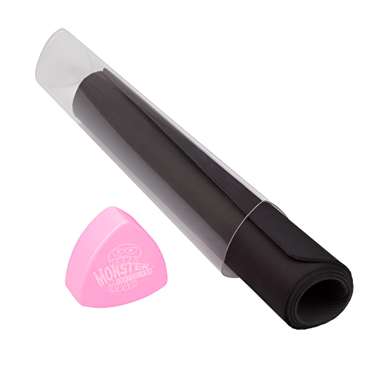 Playmat Tube - Monster Protectors Prism-Shaped Play Mat Tube (Pink)- Won't Roll Off Surface and Easy in and Out Design