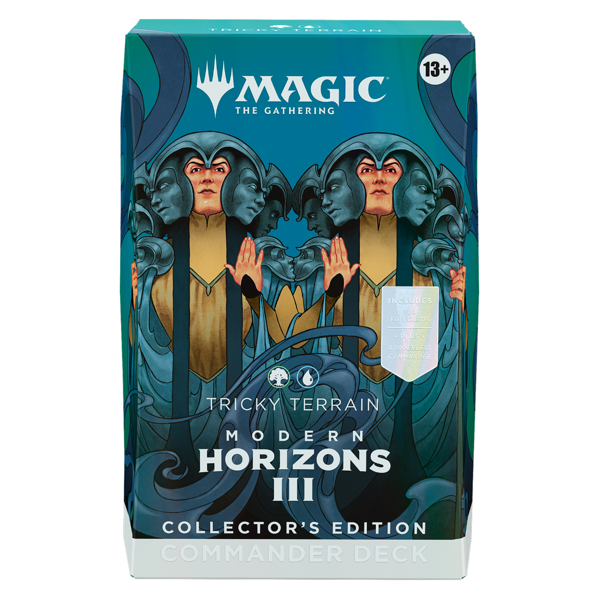 MTG Magic The Gathering CCG Modern Horizons 3 Collector's Edition Commander Deck Tricky Terrain MTG-MHT-CE-CD-TrickyTerrain