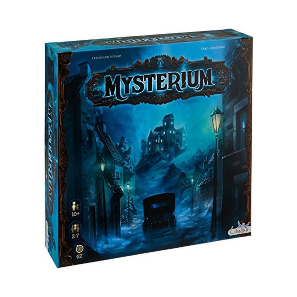 Asmodee Mysterium Board Game Cooperative Mystery Game for Adults and Family for Ages 10 and up for 2 to 7 Players Average Playtime 45 Minutes MYST01