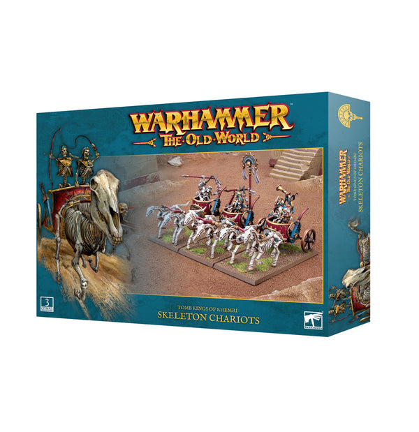 Games Workshop Warhammer The Old World Tomb Kings Of Khemri Skeleton Chariots Plastic Box 07-11